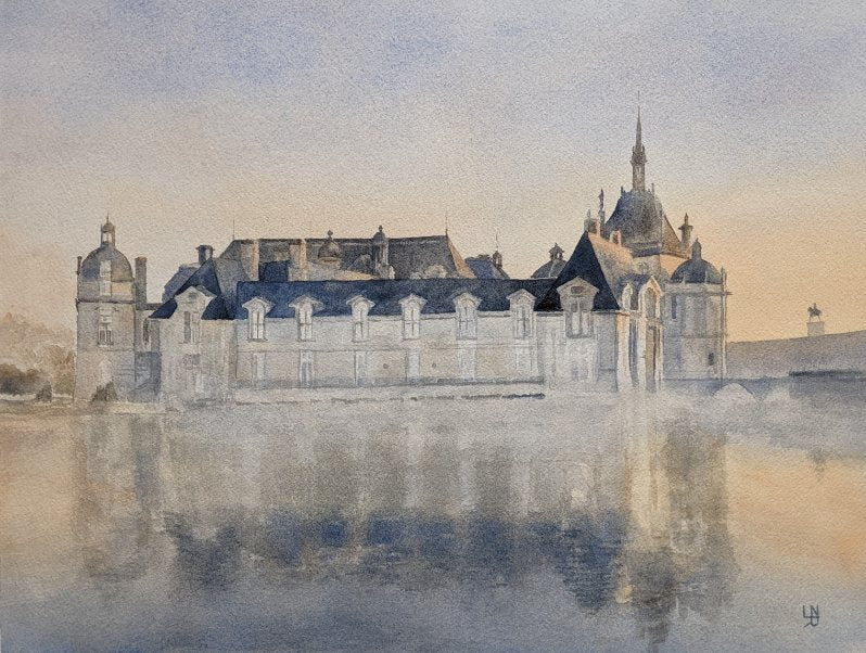 Château de Chantilly à l'aurore
