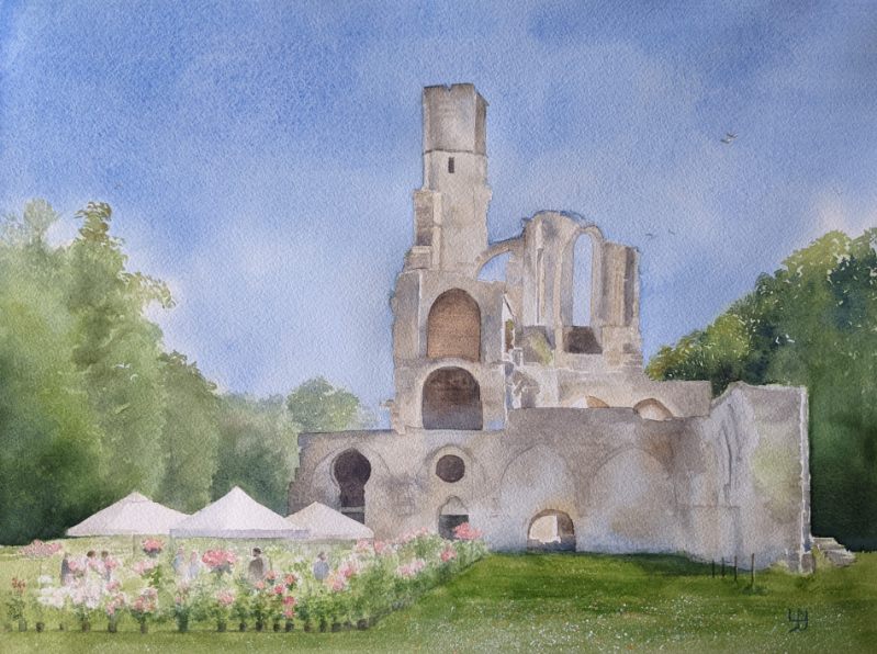 Ruines de l'abbatiale de Chaalis